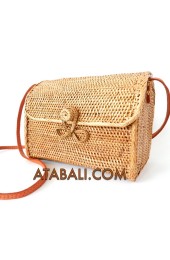 Ata large wallet bag with ribbon clip